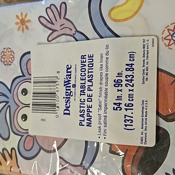 DORA THE EXPLORER Birthday Party Plastic Tanblecover or table cloth - Picture 3 of 3